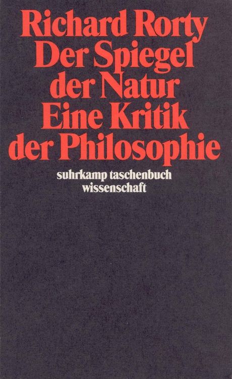 Produktbild: Der Spiegel der Natur: Eine Kritik der Philosophie