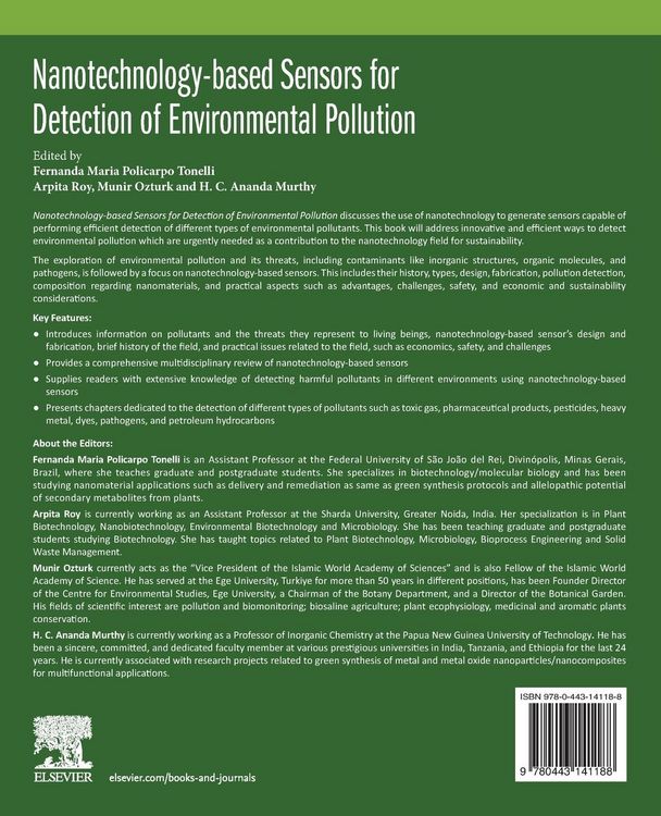 Produktbild: Nanotechnology-based Sensors for Detection of Environmental Pollution