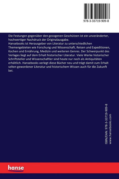 Produktbild: Die Festungen gegen&uuml;ber den gezogenen Gesch&uuml;tzen