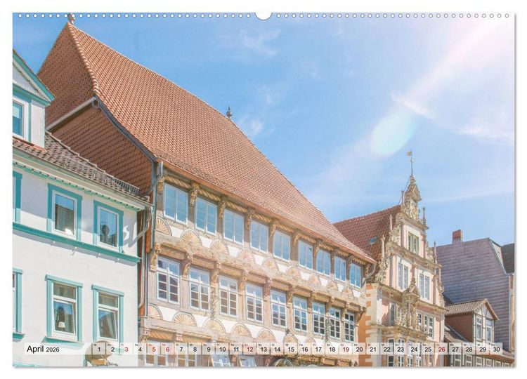 Produktbild: Historisches Hameln (hochwertiger Premium Wandkalender 2026 DIN A2 quer), Kunstdruck in Hochglanz