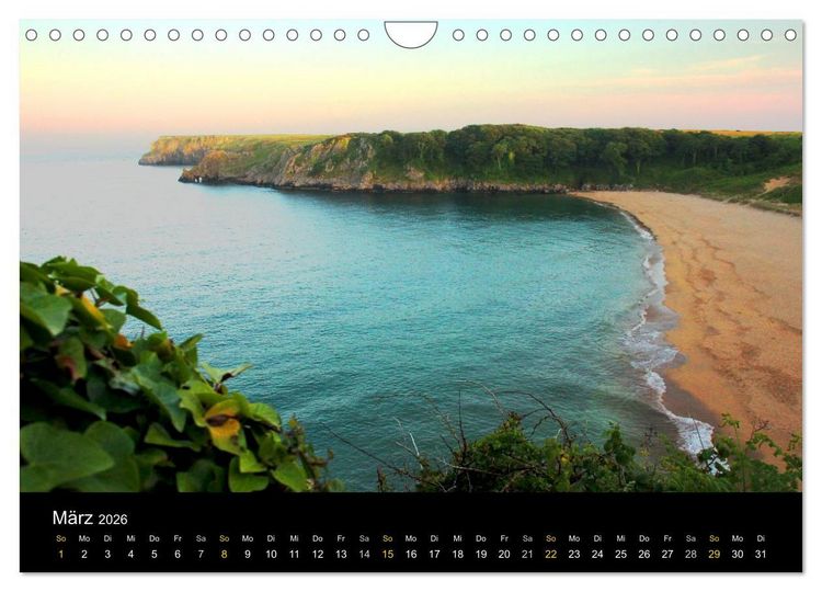 Produktbild: Wales Pembrokeshire - Natur im Fokus- (Wandkalender 2026 DIN A4 quer), CALVENDO Monatskalender