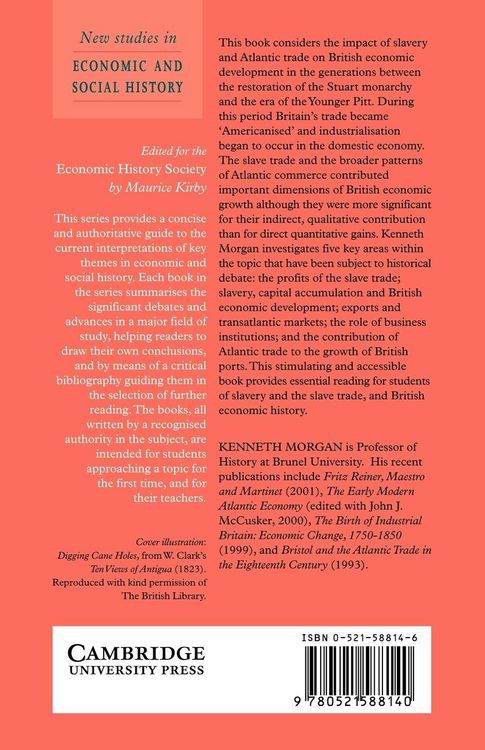 Produktbild: Slavery, Atlantic Trade and the British Economy, 1660 1800