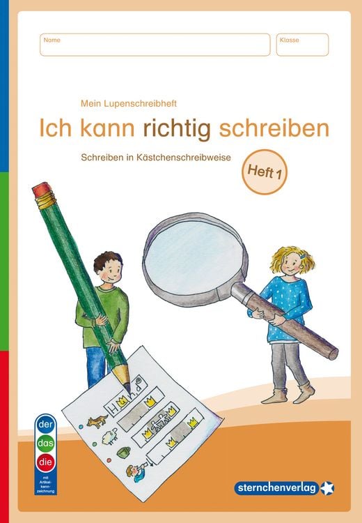 Produktbild: Mein Lupenschreibheft 1 - Ich kann richtig schreiben - Ausgabe mit Artikelkennzeichnung (DaZ)