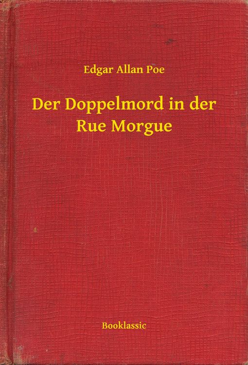 Produktbild: Der Doppelmord in der Rue Morgue