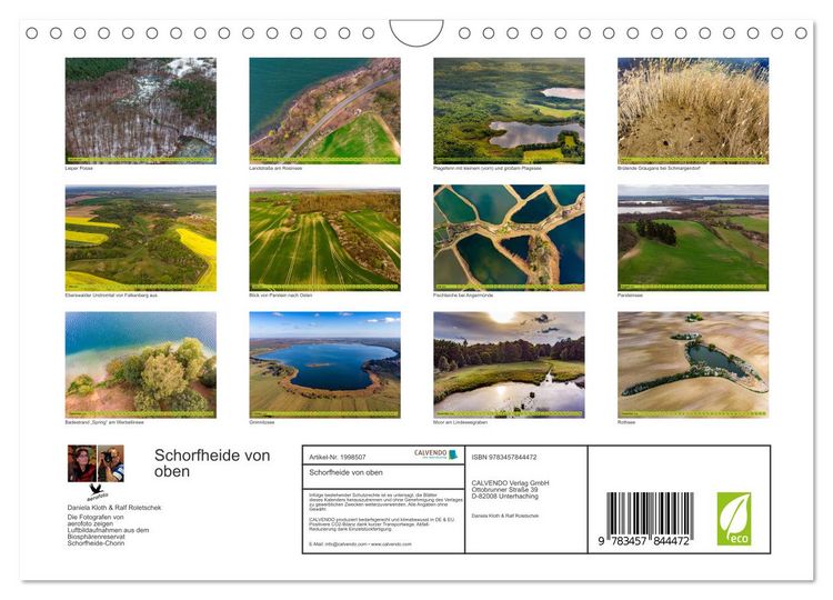 Produktbild: Schorfheide von oben (Wandkalender 2026 DIN A4 quer), CALVENDO Monatskalender