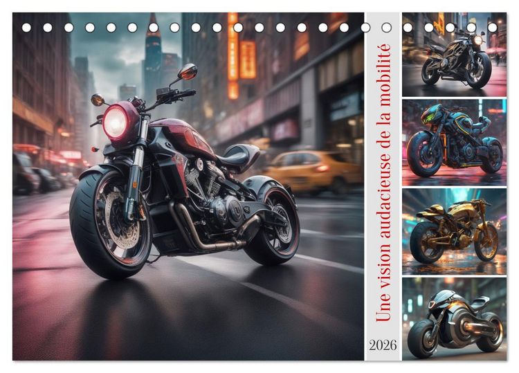 Produktbild: Une vision audacieuse de la mobilit&eacute; (Calendrier de bureau 2026 DIN A5 vertical), CALVENDO calendrier mensuel
