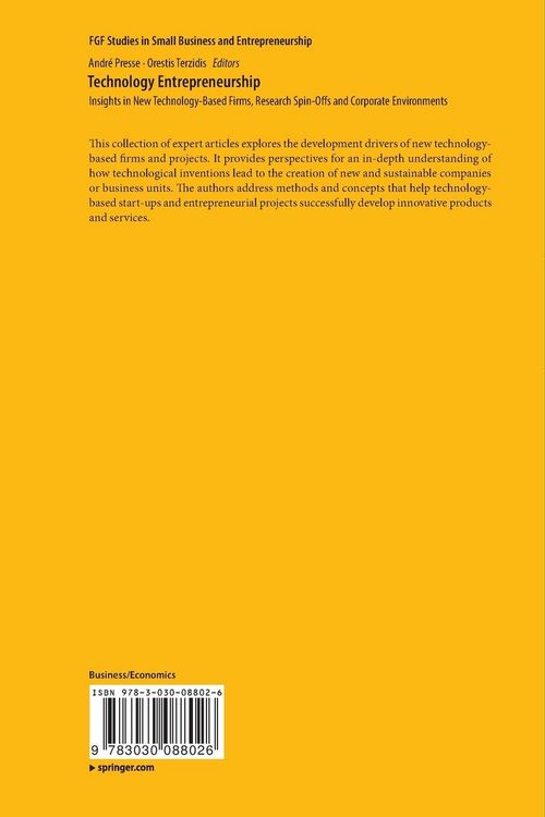 Produktbild: Technology Entrepreneurship