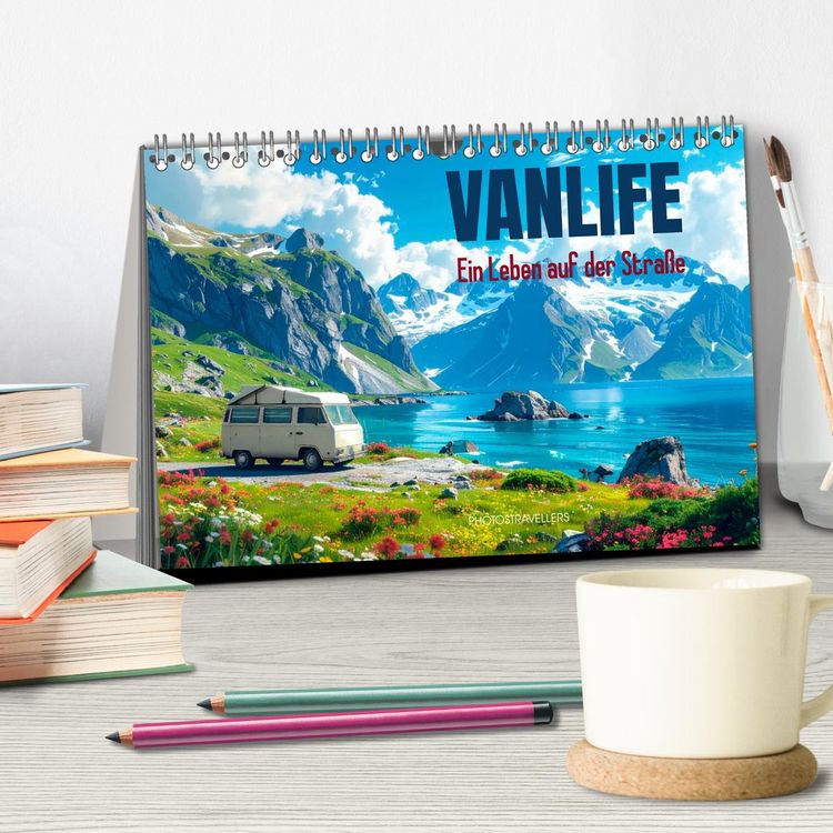 Produktbild: Vanlife Ein Leben auf der Stra&szlig;e (Tischkalender 2027 DIN A5 quer), CALVENDO Monatskalender