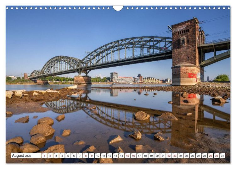 Produktbild: Urbane Impressionen: Domstadt K&ouml;ln - Lebensgef&uuml;hl am Rhein (Wandkalender 2026 DIN A3 quer), CALVENDO Monatskalender