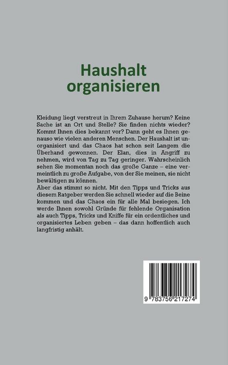 Produktbild: Haushalt organisieren leicht gemacht