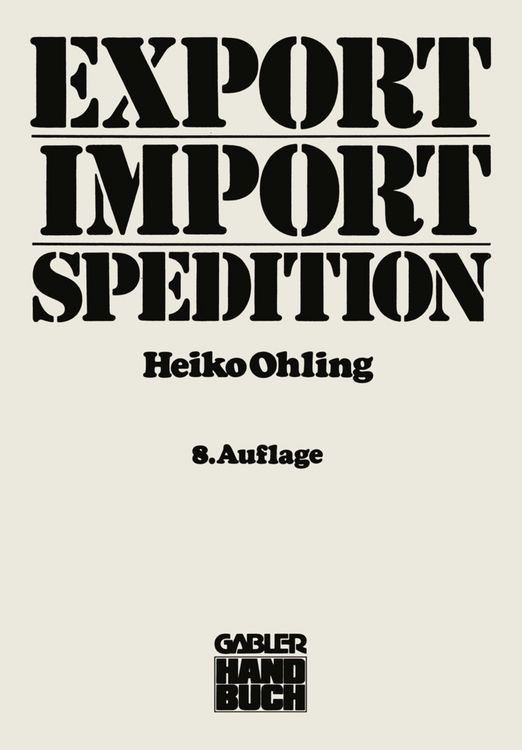 Produktbild: Export &mdash; Import &mdash; Spedition