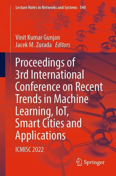 Produktbild: Proceedings of 3rd International Conference on Recent Trends in Machine Learning, IoT, Smart Cities and Applications