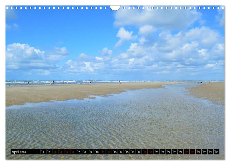 Produktbild: Entlang der Nordseek&uuml;ste (Wandkalender 2026 DIN A3 quer), CALVENDO Monatskalender