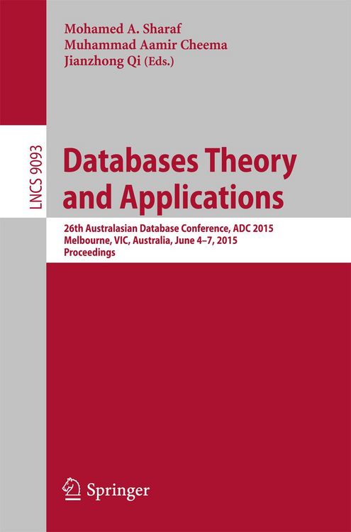 Produktbild: Databases Theory and Applications