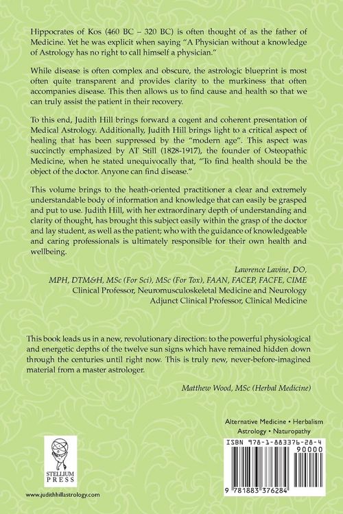 Produktbild: The Twelve Zodiac Sign Syndromes of Medical Astrology