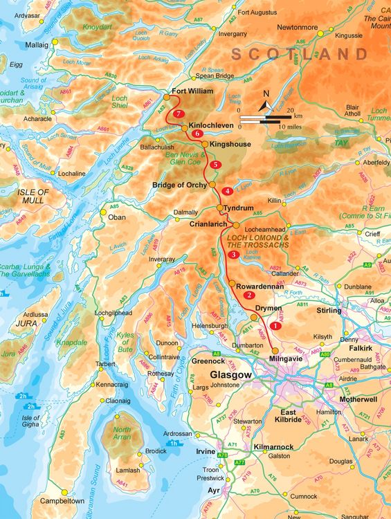 Produktbild: West Highland Way Map Booklet