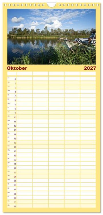 Produktbild: Familienplaner 2027 - R&uuml;gen und Hiddensee - Momente einer Reise mit 5 Spalten (Wandkalender, 21 x 45 cm) CALVENDO