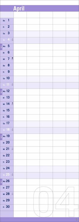 Produktbild: Allround-Familienplaner Vertical Kalender 2027