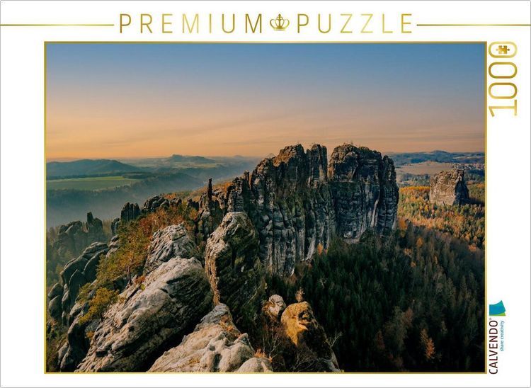 Produktbild: CALVENDO Puzzle Schrammsteinaussicht | 1000 Teile Lege-Gr&ouml;&szlig;e 64x48cm Foto-Puzzle f&uuml;r gl&uuml;ckliche Stunden