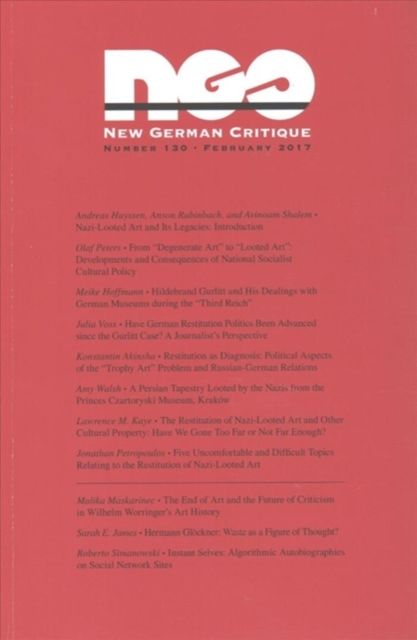 Produktbild: Nazi-Looted Art and Its Legacies
