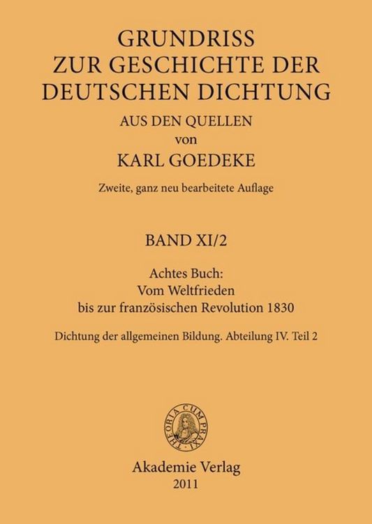 Produktbild: Achtes Buch: Vom Weltfrieden bis zur franz&ouml;sischen Revolution 1830