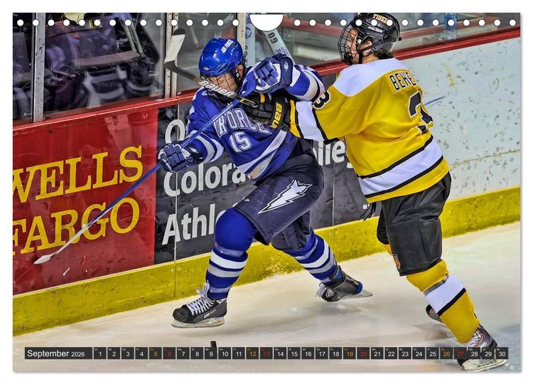 Produktbild: Eishockey - Fairplay und Schl&auml;gerei (Wandkalender 2026 DIN A4 quer), CALVENDO Monatskalender