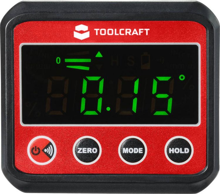 Produktbild: TOOLCRAFT TO-7308984 Digitale Wasserwaage mit Magnet 68.4mm 360&deg; 0.1