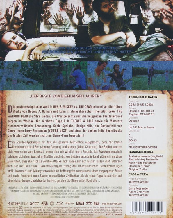 Produktbild: Ben & Mickey vs. The Dead - Steelbook/Uncut [LE]
