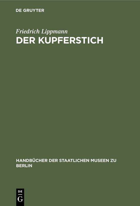 Produktbild: Der Kupferstich