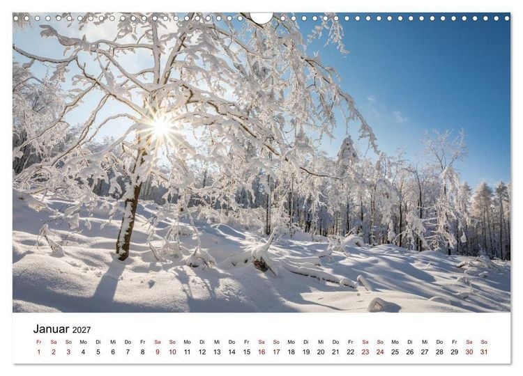 Produktbild: Taunus - Traumhafte W&auml;lder und romantische Orte (Wandkalender 2027 DIN A3 quer), CALVENDO Monatskalender