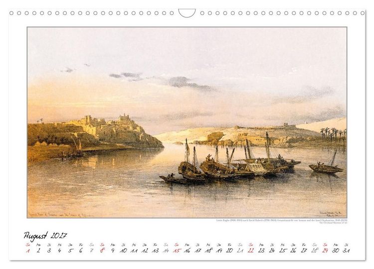 Produktbild: &Auml;gypten um 1840. David Roberts - Louis Haghe. Kunstkalender (Wandkalender 2027 DIN A3 quer), CALVENDO Monatskalender