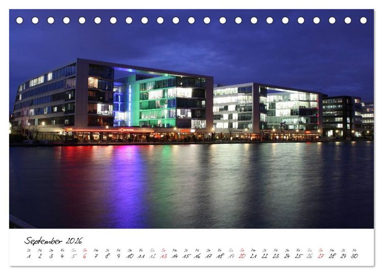 Produktbild: Nachtschicht - N&auml;chtliche Impressionen vom Ruhrgebiet und dem Niederrhein (Tischkalender 2026 DIN A5 quer), CALVENDO Monatskalender