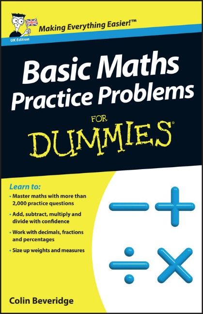 Produktbild: Basic Maths Practice Problems For Dummies, UK Edition