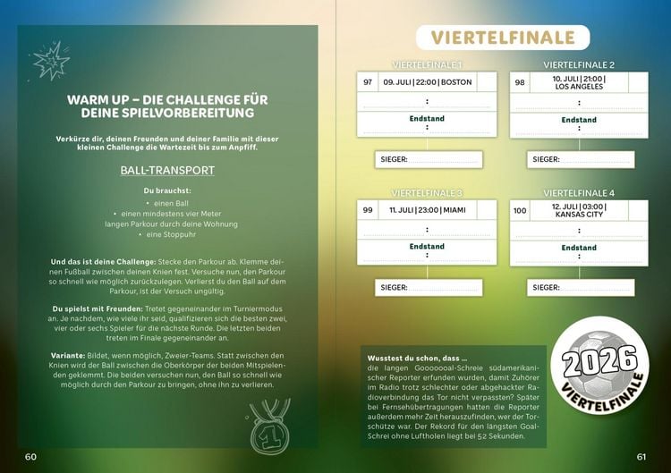 Produktbild: WM-Fieber 2026 &ndash; Das gro&szlig;e Mitmachbuch