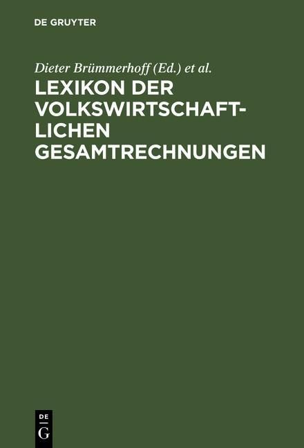 Produktbild: Lexikon der Volkswirtschaftlichen Gesamtrechnungen