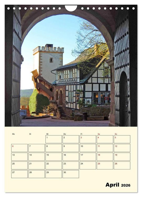 Produktbild: Die Wartburg - Weltkulturerbe in Th&uuml;ringen (Wandkalender 2026 DIN A4 hoch), CALVENDO Monatskalender
