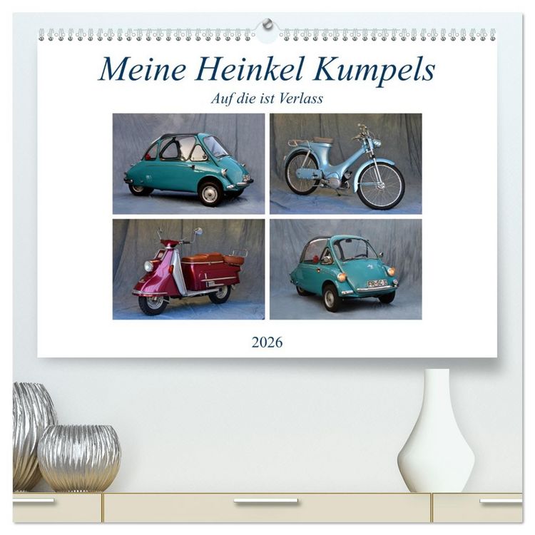 Produktbild: Meine Heinkel Kumpels (hochwertiger Premium Wandkalender 2026 DIN A2 quer), Kunstdruck in Hochglanz