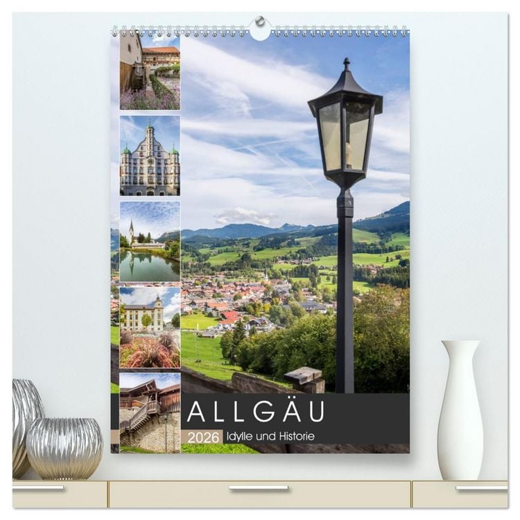 Produktbild: ALLG&Auml;U Idylle und Historie (hochwertiger Premium Wandkalender 2026 DIN A2 hoch), Kunstdruck in Hochglanz