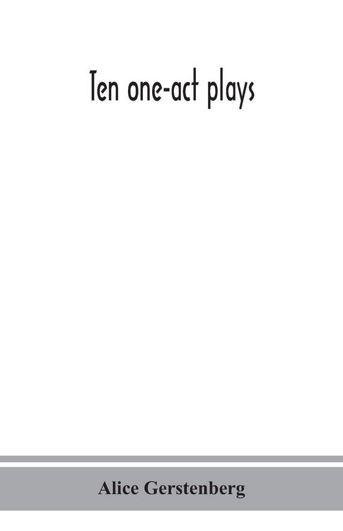 Produktbild: Ten one-act plays