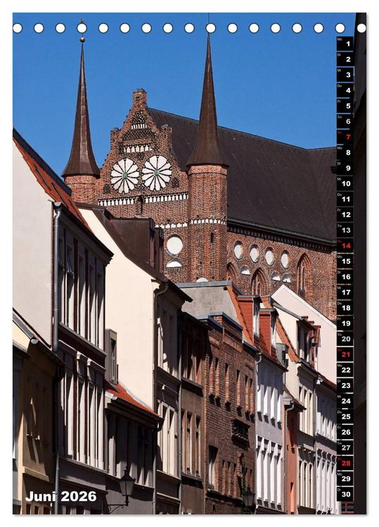 Produktbild: Zauberhaftes Wismar (Tischkalender 2026 DIN A5 hoch), CALVENDO Monatskalender
