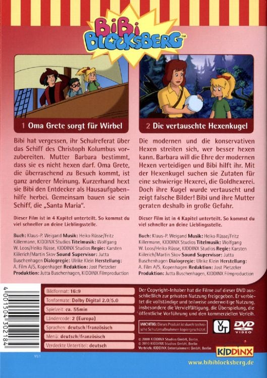 Produktbild: Bibi Blocksberg - Oma Grete sorgt f&uuml;r Wirbel/Die vertauschte Hexenkugel