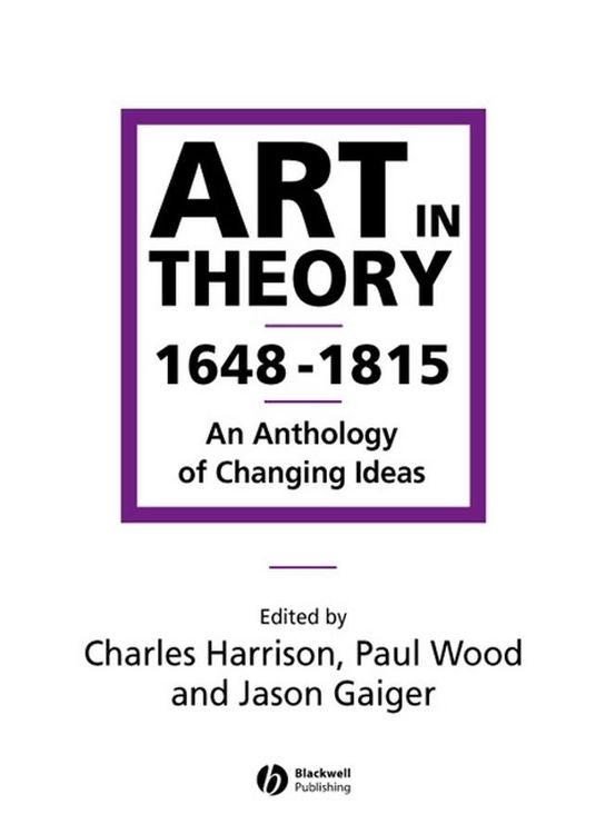 Produktbild: Art in Theory 1648-1815