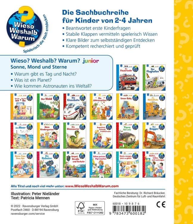 Produktbild: Wieso? Weshalb? Warum? junior, Band 72 - Sonne, Mond und Sterne