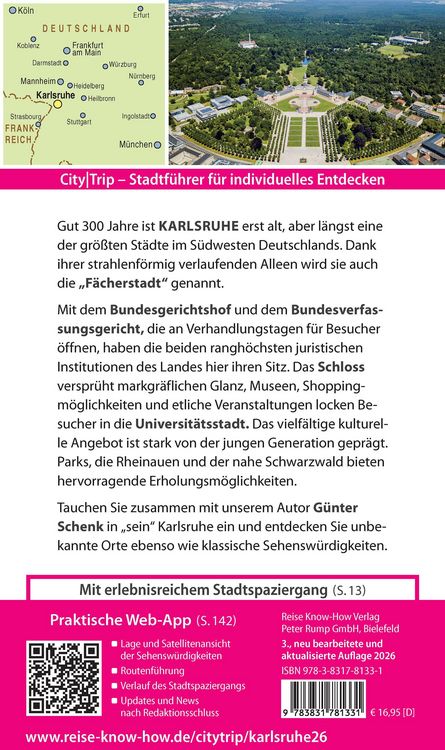 Produktbild: Reise Know-How CityTrip Karlsruhe