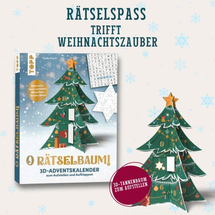 Produktbild: O R&auml;tselbaum! &ndash; 3D-Adventskalender zum Aufstellen und Aufklappen