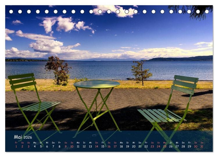 Produktbild: Magische Orte: Neuseeland (Tischkalender 2026 DIN A5 quer), CALVENDO Monatskalender