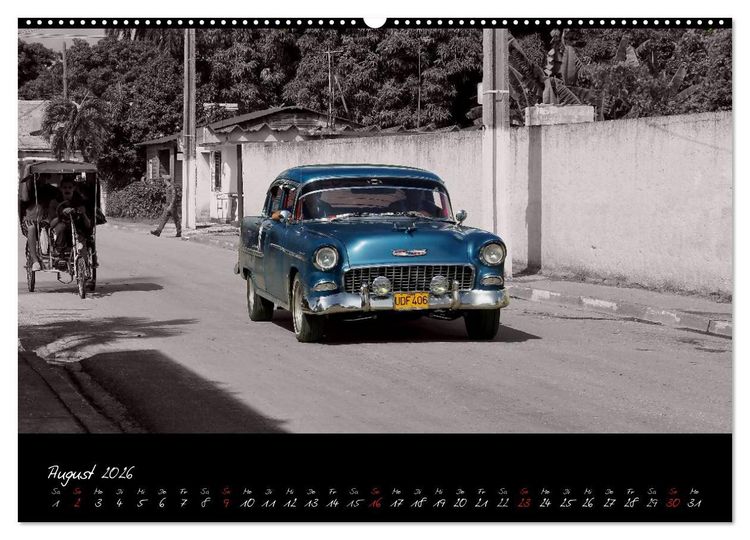Produktbild: Kuba und die Oldtimer (Wandkalender 2026 DIN A2 quer), CALVENDO Monatskalender