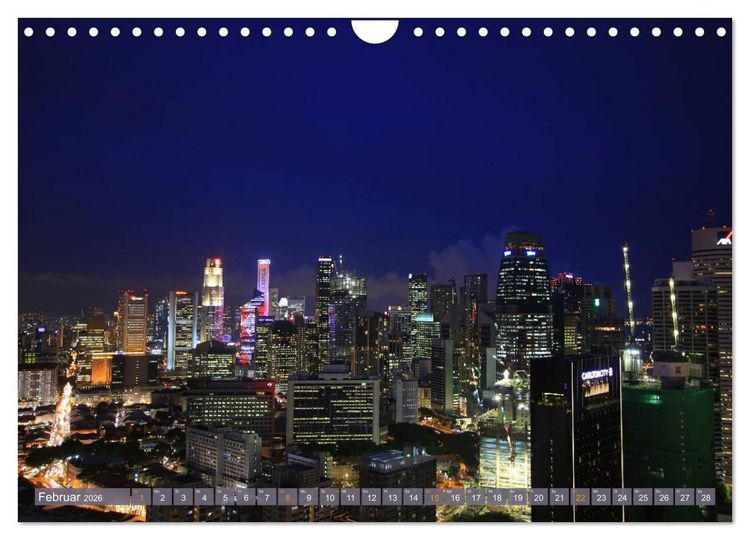 Produktbild: Singapur. Stadt der Superlative (Wandkalender 2026 DIN A4 quer), CALVENDO Monatskalender