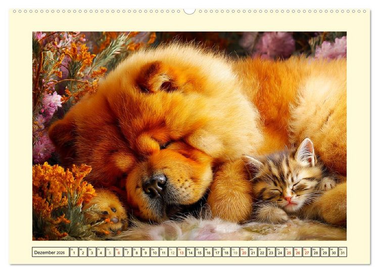 Produktbild: Chow Chow Momente. Fellpoesie aus dem Reich der Mitte (hochwertiger Premium Wandkalender 2026 DIN A2 quer), Kunstdruck in Hochglanz