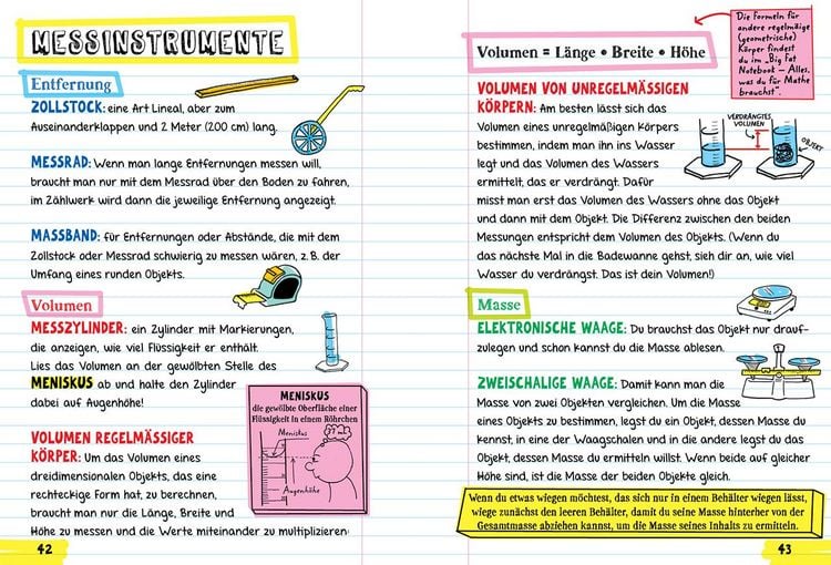 Produktbild: Big Fat Notebook - Alles, was du f&uuml;r Physik, Chemie und Bio brauchst - Das geballte Wissen von der 5. bis zur 9. Klasse. Mit Bonuswissen: Erdkunde